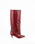 Bottes en cuir bordeaux - MRS SMALL New