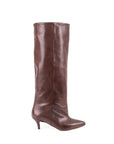 Botte en cuir marron foncé - MRS SMALL New