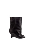 Peep-toe Ankle Boot - MRS LOW WEDGE New