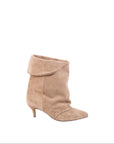 Stivaletto con piega in camoscio taupe - Suele New