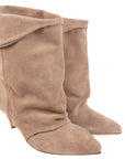 Stivaletto con piega in camoscio taupe - Suele New