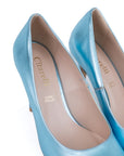 Décolleté con tacco alto celeste - Marty New