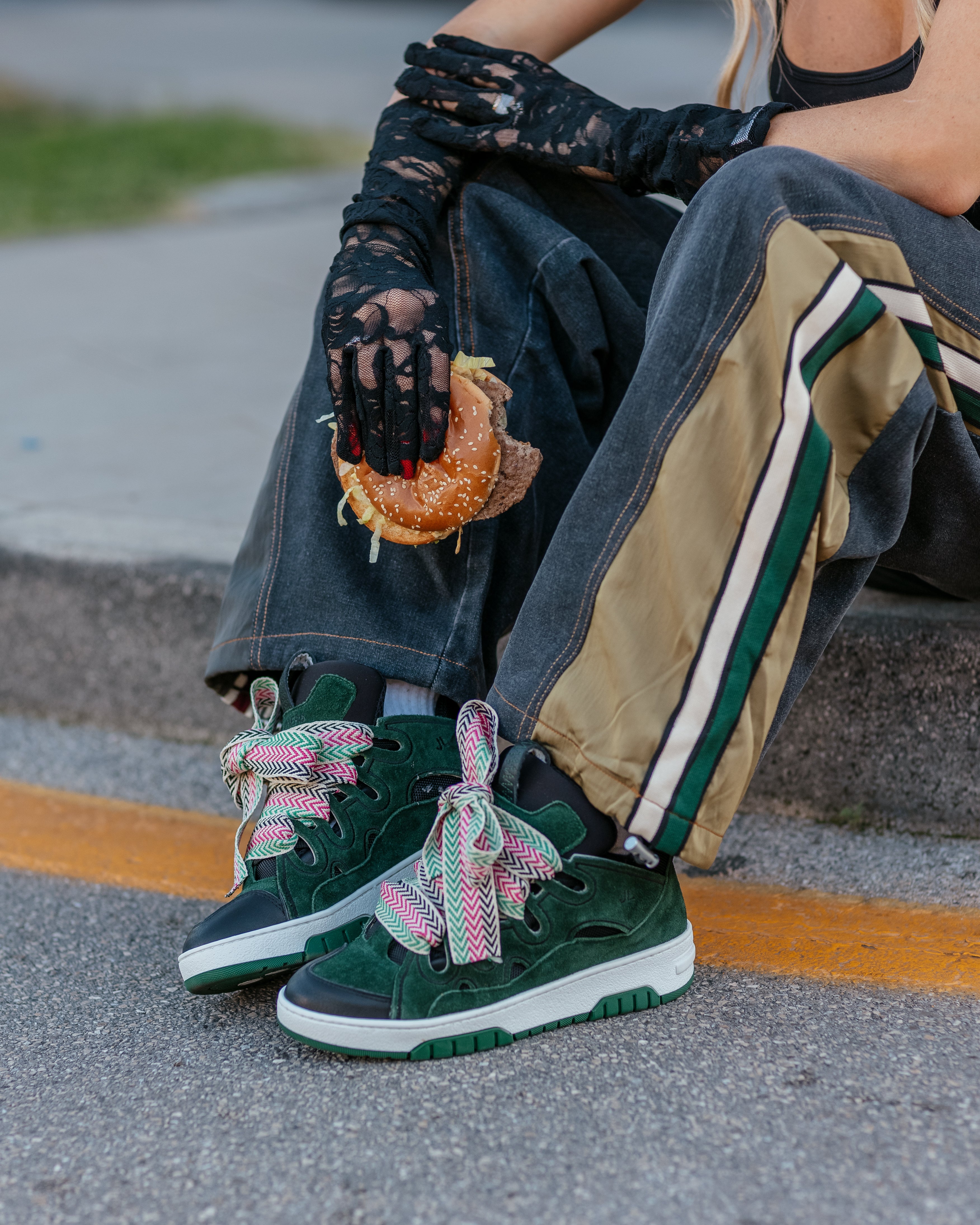 Sneakers con lacci multicolor - Alexia SPS