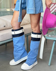 Stivale sportivo in denim - Angie SPS
