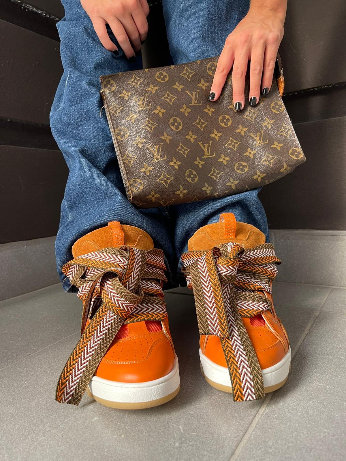 Sneakers con lacci multicolor - Alexia SPS