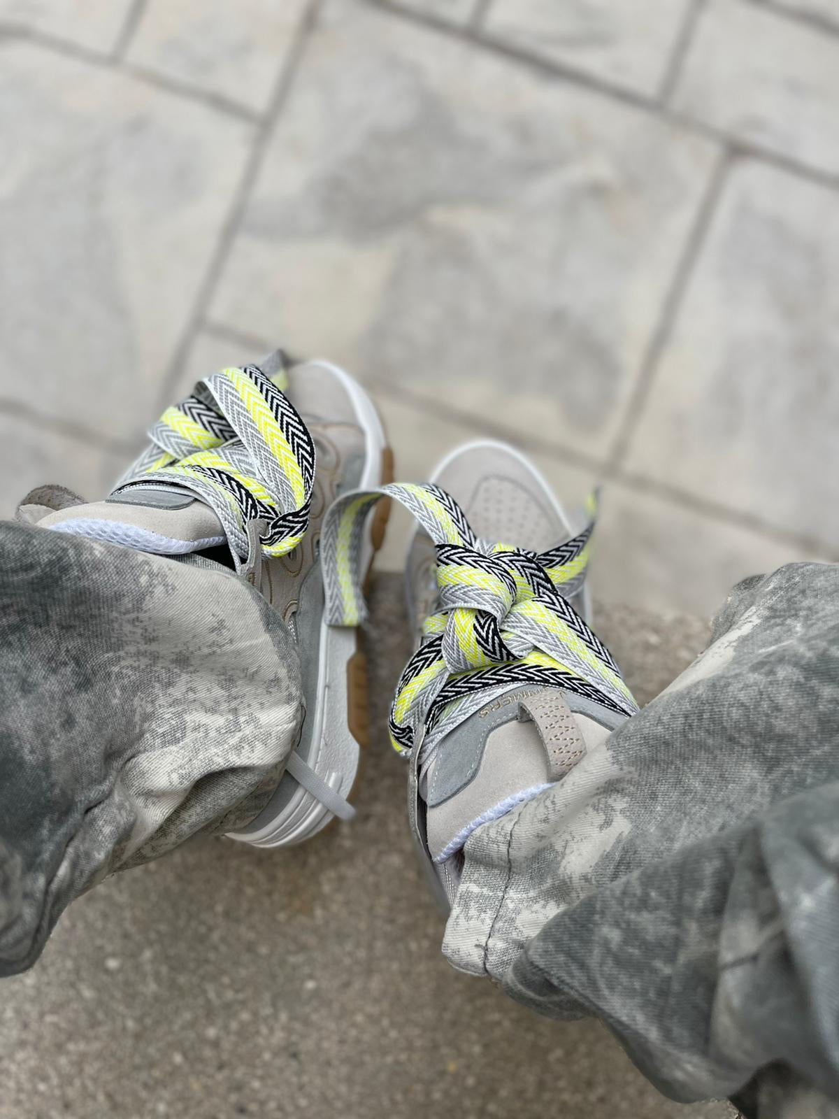 Sneakers con lacci multicolor - Alexia SPS