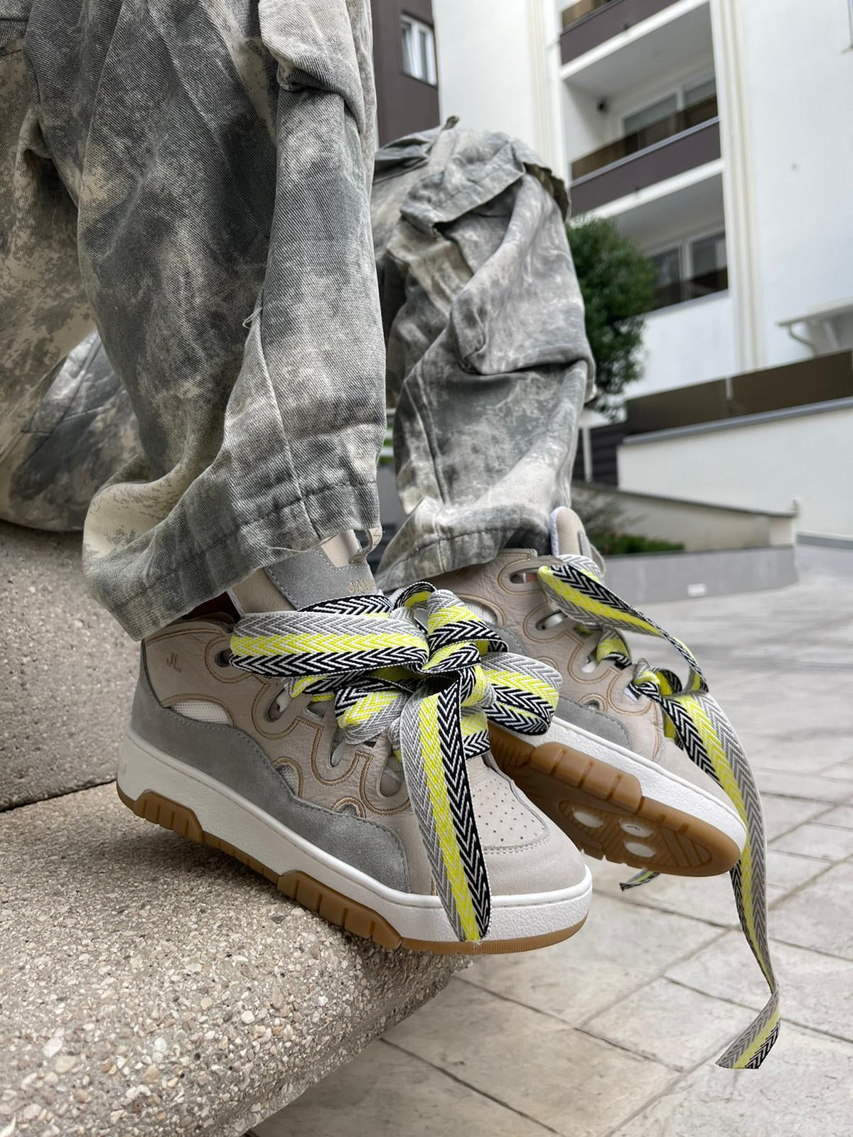 Sneakers con lacci multicolor - Alexia SPS