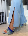 Sandalo a fascia celeste - Azzurra