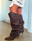 Stivale in pelle e camoscio marrone - Marsh