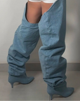 Bottes cuissardes en jean - MRS-ALA Nouvelle PE25