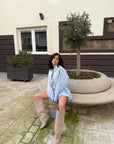Botte en daim taupe - MRS SMALL New