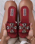 Ciabatta con decori cross - Priscilla