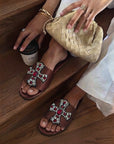 Ciabatta con decori cross - Priscilla