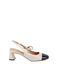 Slingback con punta quadrata in vernice lucida - Jasmine New
