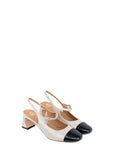 Slingback con punta quadrata in vernice lucida - Jasmine New