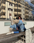 Anfibio con taschino in camoscio beige - Maya