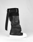 Stivale sportivo in pelle nero - Angie