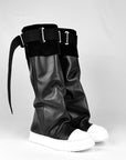 Stivale sportivo in pelle nero - Angie