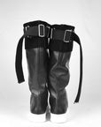 Stivale sportivo in pelle nero - Angie