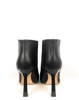 Stivaletto a punta con tacco in pelle nero - MRS FEDERICA LOW New