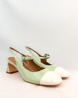 Slingback con punta quadrata in vernice lucida - Jasmine New