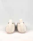 Ballerina con punta quadrata in pelle bianco - Audrey New