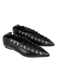 Ballerina a punta in pelle nero - Yuli NeW