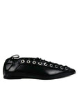 Ballerina a punta in pelle nero - Yuli NeW