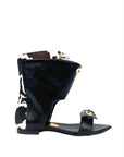 Sandalo basso con dettagli oro mucca moka dark - Egypt 2.0 New