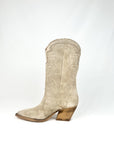 Texano in camoscio taupe - Irene TWO