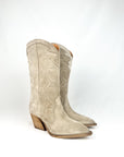 Texano in camoscio taupe - Irene TWO
