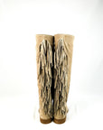 Stivale con spacchetto laterale e frange in camoscio taupe - Sophie 2.0 New