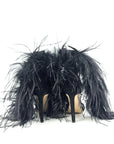 Sandalo con piume in camoscio - Plume SS25
