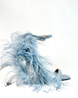 Sandalo con piume in camoscio - Plume SS25