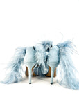 Sandalo con piume in camoscio - Plume SS25