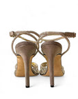 Sandalo brillantinato con tacco in camoscio - Britney SS25