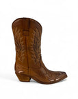 Texano con ricami in nabuk cuoio - Cowgirl SS25