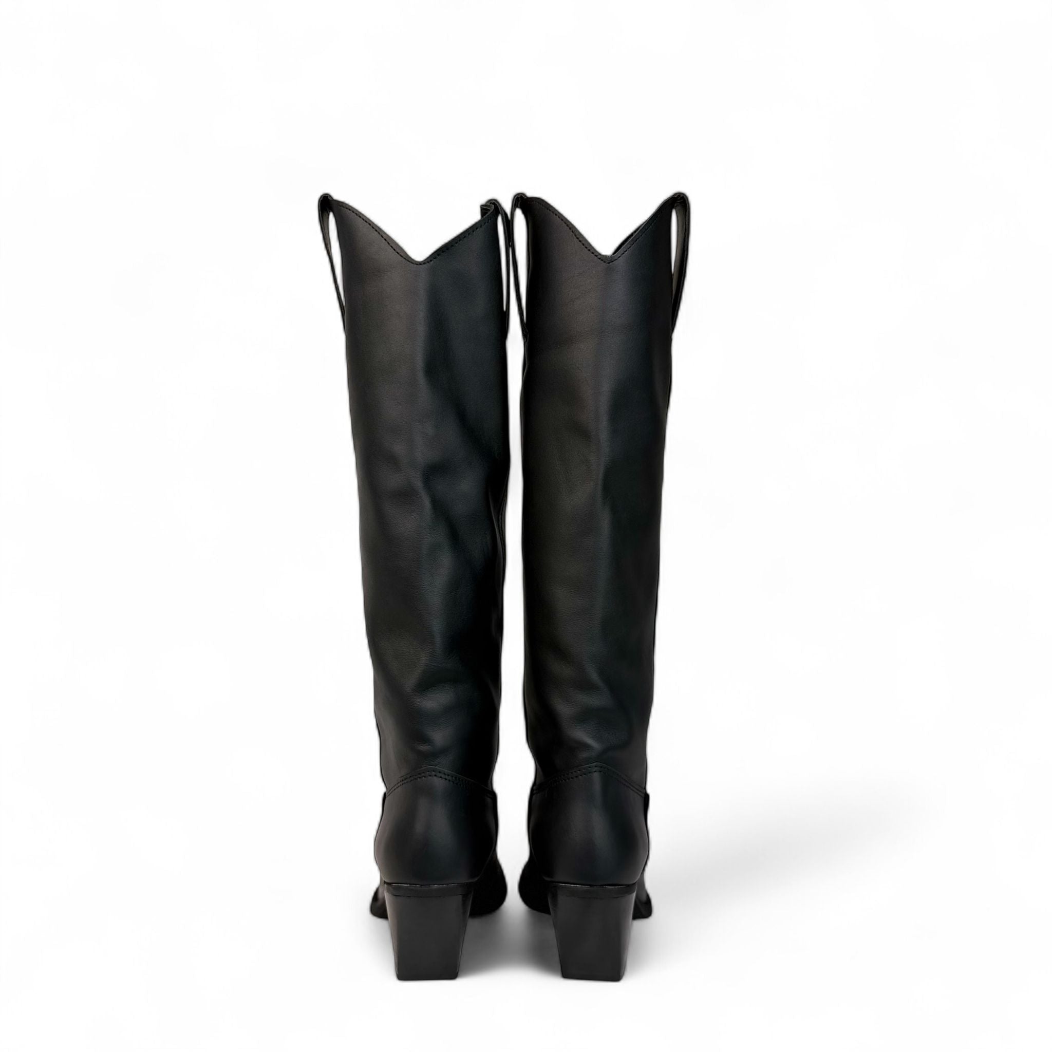 Texano con bande laterali in pelle nero - Iris