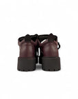 Sneakers in pelle bordeaux con lacci - Mexico