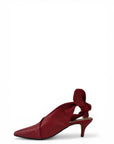 Leather mule with bow - Taylor