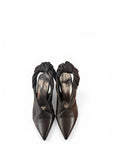 Leather mule with bow - Taylor