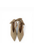 Leather mule with bow - Taylor