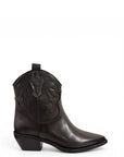 Texano basso in pelle nero - Sahara low