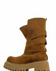 Amphibious with leather and suede straps - Kessy