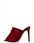 Sabot spuntato in camoscio rosso - Elizabeth