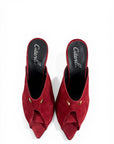 Sabot spuntato in camoscio rosso - Elizabeth
