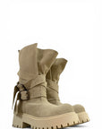 Amphibious with leather and suede straps - Kessy