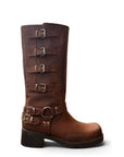 Amphibious boot with Sullivan buckles brown - Giuly
