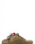 Suede Lace-up Clogs - Hanna