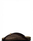 Sabot in raffia con dettaglio oro - Allis
